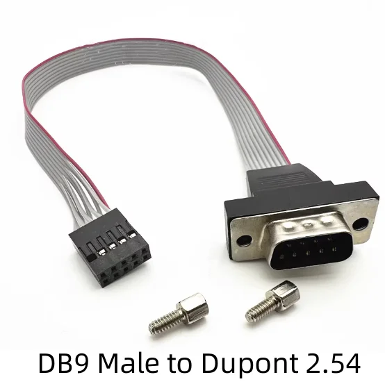 30cm Com extension line DuPont 2.0mm DuPont 2.54 computer RS232 connecting line DB9 to DuPont 9-pin serial line.