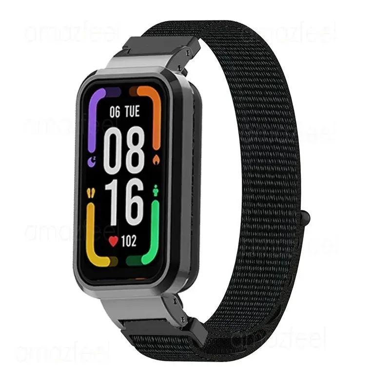 حزام حامي ل Redmi Band Pro ملحقات الفرقة الذكية أساور النايلون ل redmi band pro غطاء حماية حزام الساعات