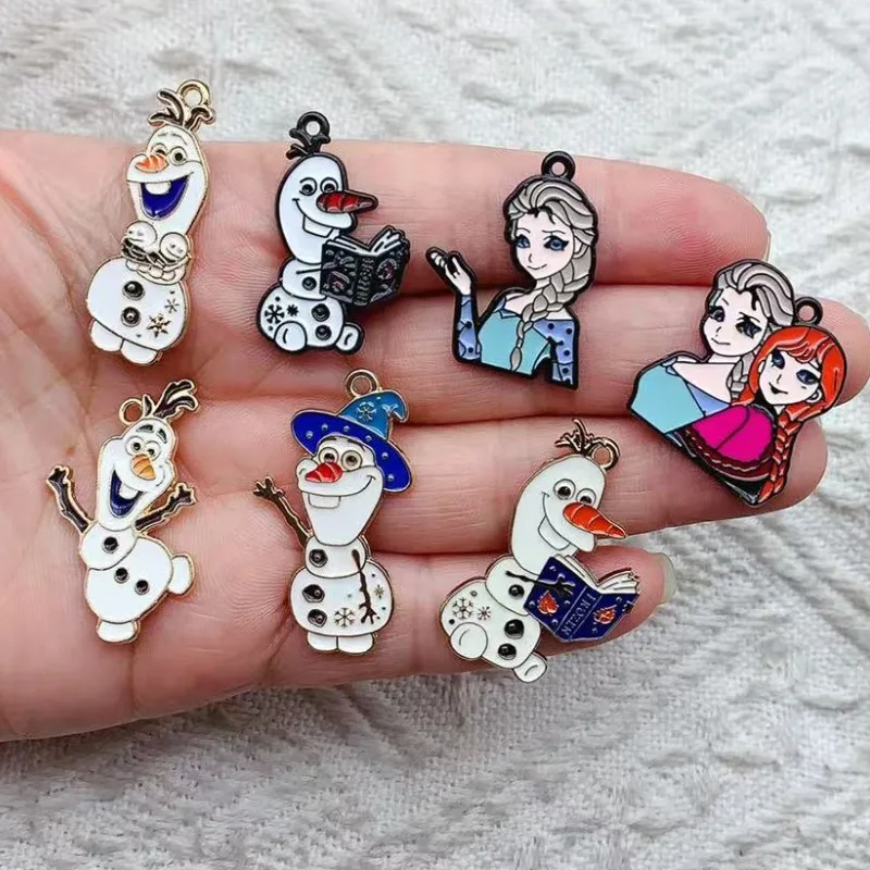 10pcs Cartoon Anime Charm for Jewelry Making Enamel Necklace Earring Bracelet Pendant Diy Accessories Alloy Metal