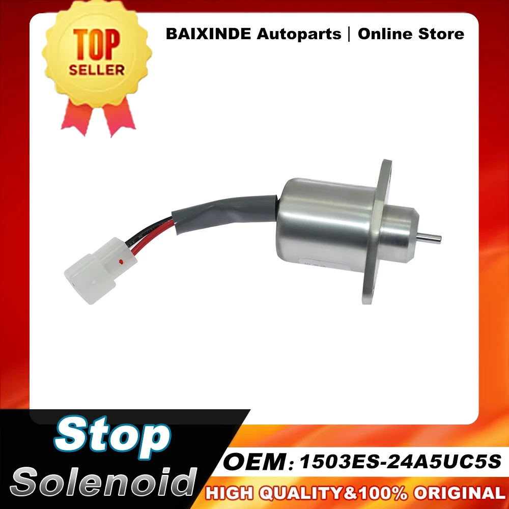 OEM 1503ES-24A5UC5S 1503ES24A5UC5S SA-4567-T Stop Solenoid For Kubota Super 5 series Auto Parts Car Accessories High Quality