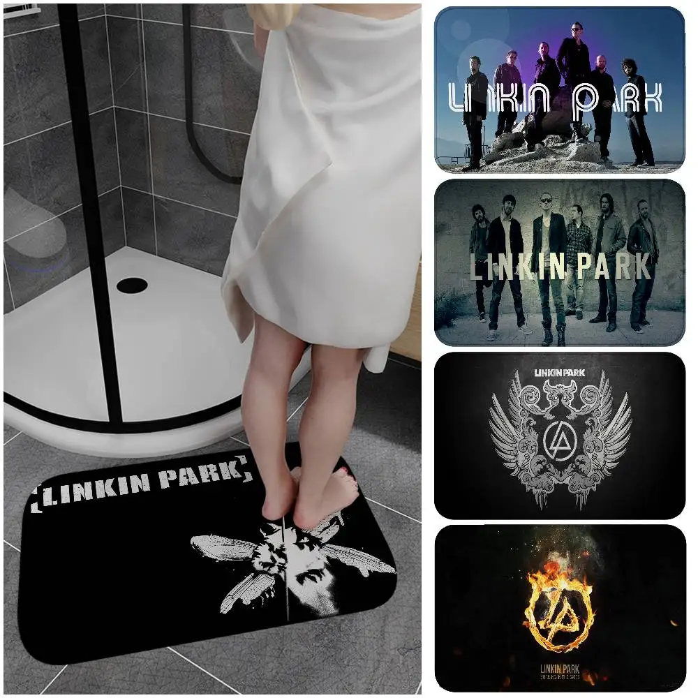 

L-Linkins Park Rock Music Дверной коврик в скандинавском стиле Спальня Гостиная Коврик для дома Балкон Противоскользящий Alfombra