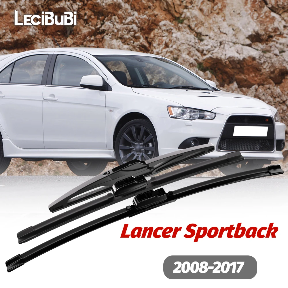 

1set Front & Rear Windshield Wiper Blades Windscreen Wipers For Mitsubishi Lancer Sportback 2008-2017 2009 2010 2011 Accessories