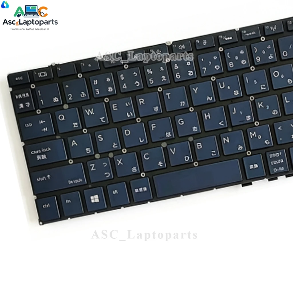 New Japanese JP Keyboard for HP Elite dragonfly G1, Dragonfly G2, Max Keyboard Blue with BACKLIT , No Frame