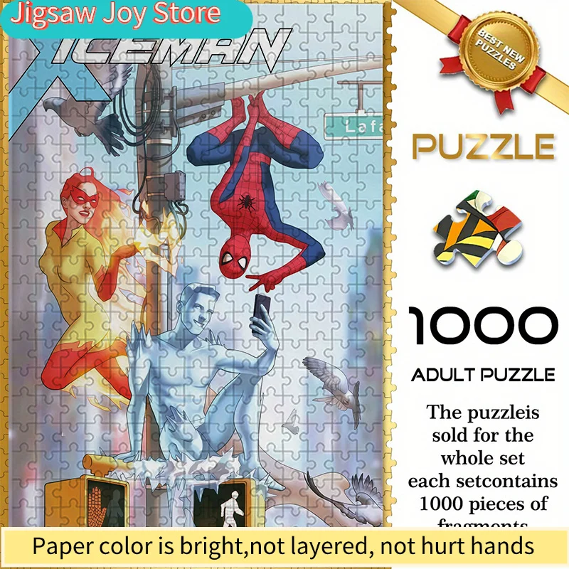 

Бесшовные тематические головоломки по мотивам Marvel's Spider-Man W26.1.8-9, в которых участвуют взаимодействия между Человеком-пауком, льдом и огнем.