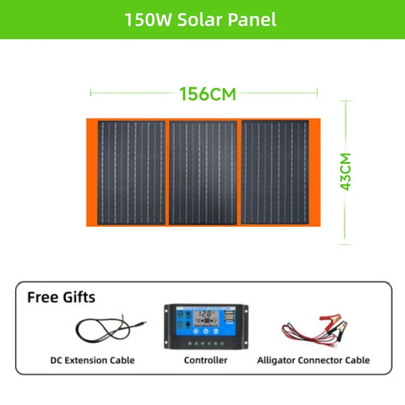 Portable 500W High-Power Foldable Solar Panel 18V Dedicated Charge Controller For Outdoor Mobile Power Supply Solar Charging