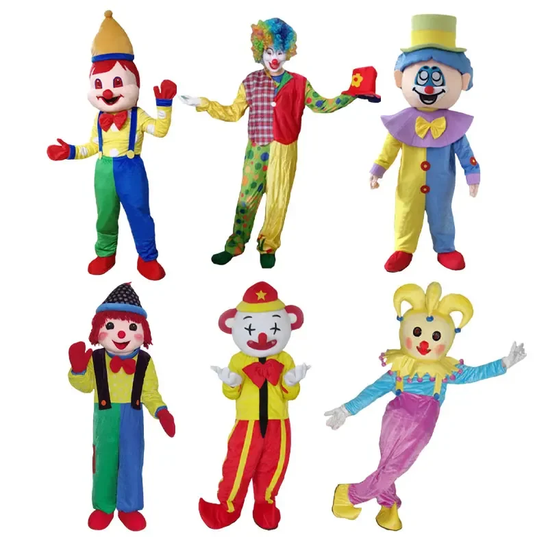 Joker Mascot costume Pipo clown mascot Costume Character Mascot Walking Actor Suit Cosplay Game Dress Outfit Halloween Party