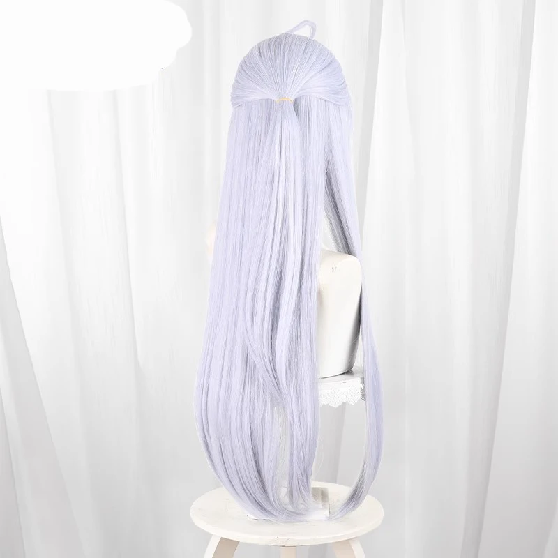 Game Zenless Zone Zero Cosplay Yixuan Wig Women 80cm Long Silver Hair High Heat Resistant Wig Yixuan Costume Party+Free Wig Cap