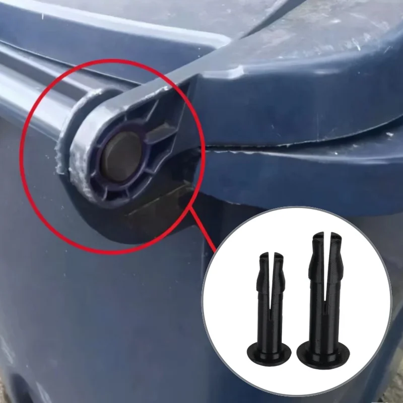 2Pcs Wheeled Bin Lid Hinge Pin Replacement Parts 50mm X 15mm 60mmX 24mm British Outdoor Trash Can Fitting Accessories
