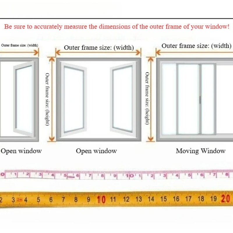 Winter Transparent Sealing Window Screens Self Adhesive Windproof Warm Windows Film with Magic Tape Insulation Films Curtains - view 3