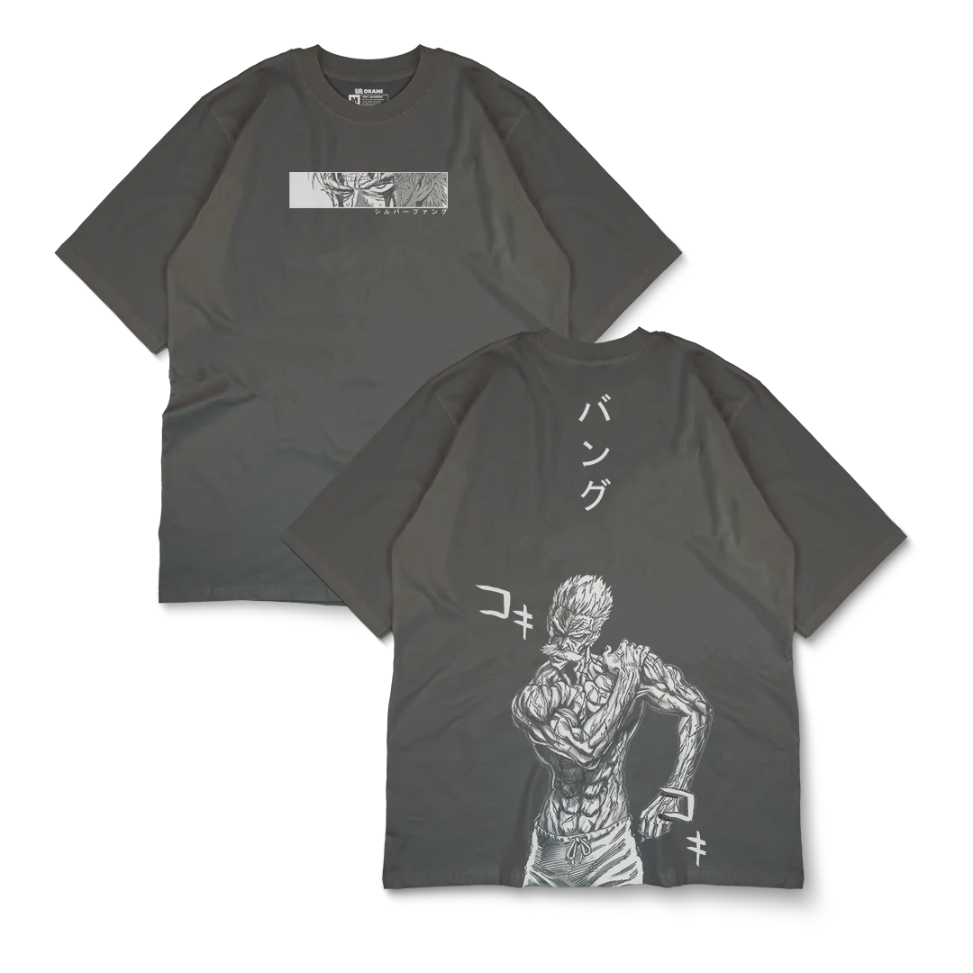Koszulka z grafiką One Punch Man Silver Fang, styl Y2k, oversize, z krótkim rękawem, z grubej bawełny, dla kobiet i mężczyzn.