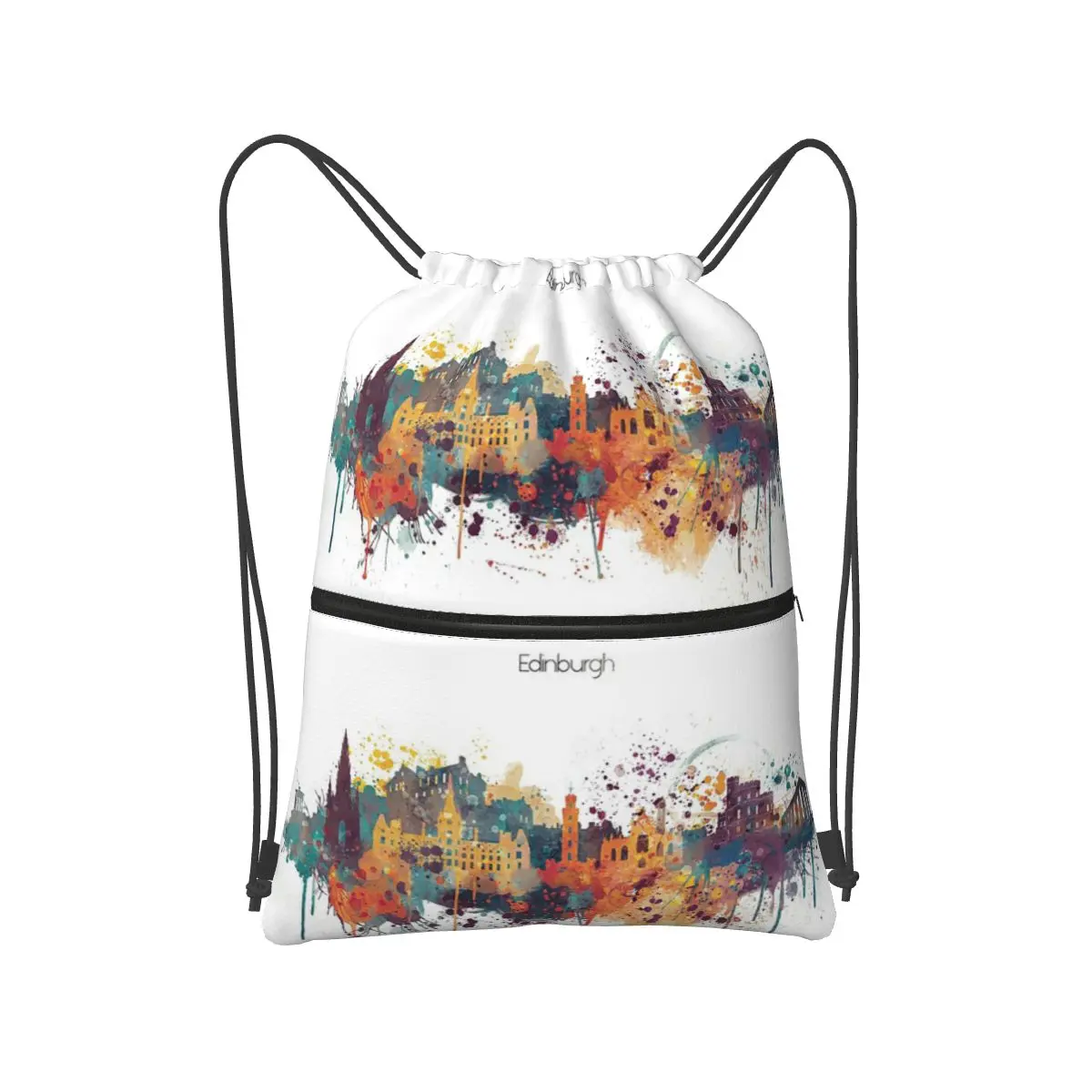 

Рюкзаки Edinburgh Watercolour Skyline, портативные сумки на шнурке, сумки для хранения, сумки для книг, сумки для мужчин и женщин, школьные сумки