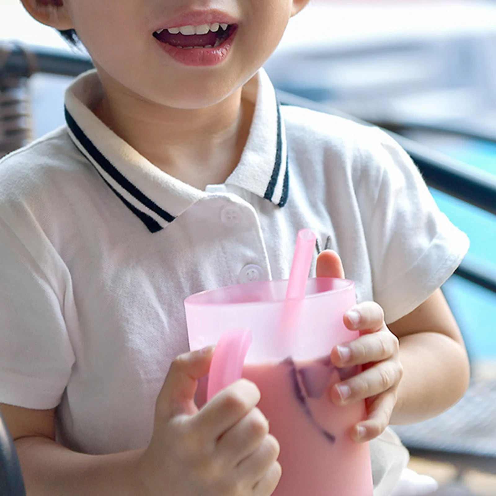 

Набор из 6 силиконовых трубочек для питья с щеткой для чистки, многоразовые, пригодные для мытья в посудомоечной машине, для вечеринок, путешествий и домашнего использования