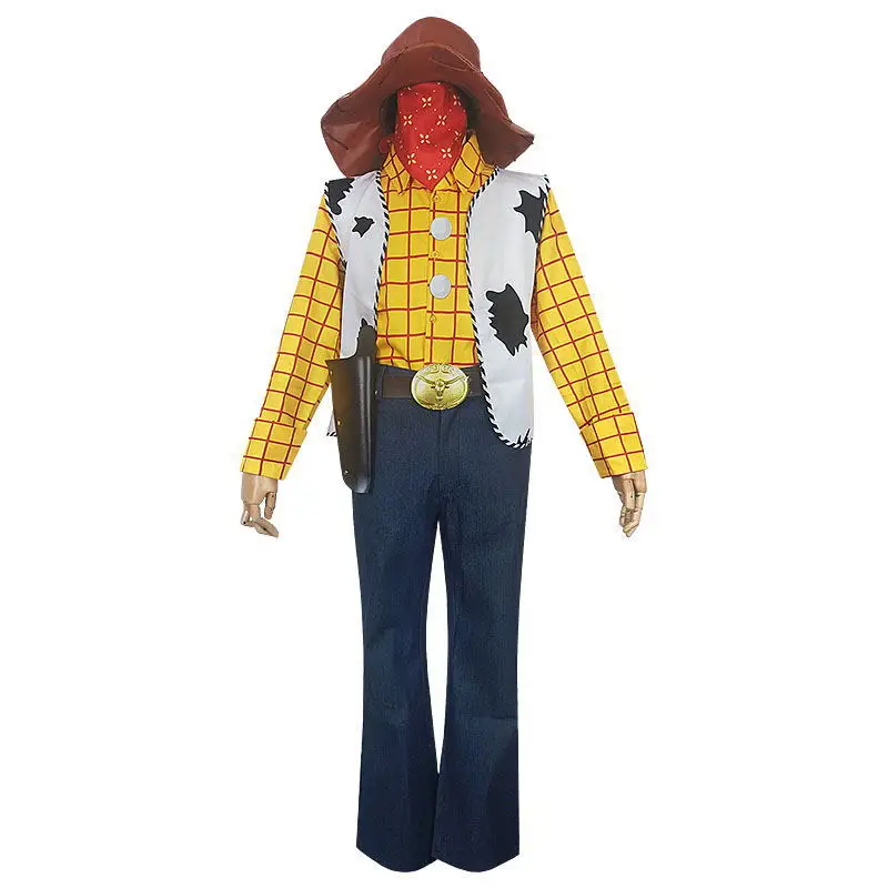 

Toy Story 4 Corner Woody with The Same Full Color Play Costume Halloween Carnival Party Dress Up Costume Suit Male