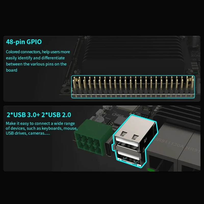 صندوق المضيف CM68 يعتمد على حافلة CAN CM68 Core - مخرج متوافق 2X1000m منفذ إيثرنت 5Xusb لـ Klipper Voron VS RPI