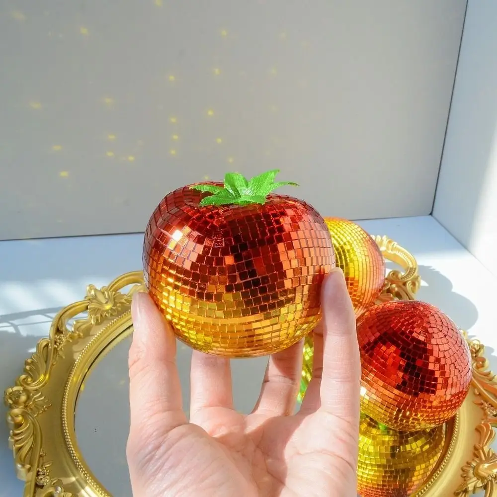 Vegetable Themed Vegetable Disco Balls Carrot Tomato Pear Small Size Home Decor Statue Party Supply Figurines Party Supplies