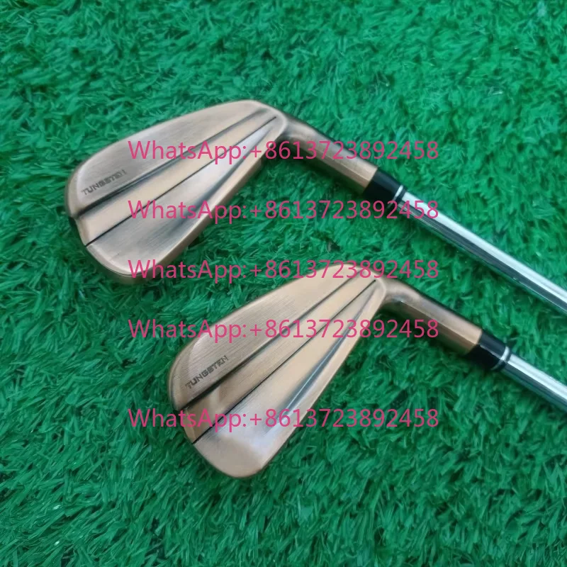 7PCS High Quality Copper Color Copper Forged Model Golf Clubs Irons Set 4-9P R/S Graphite/Steel Shafts Headcovers Free