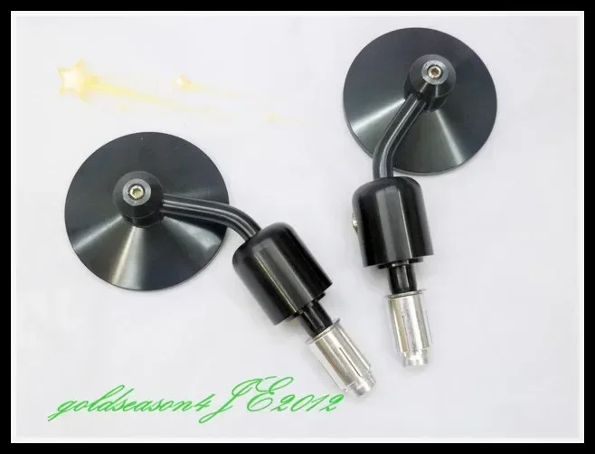 أسود CNC الألومنيوم 3 "مقود نهاية المرايا 7/8" دراجة نارية الجانب الرؤية الخلفية