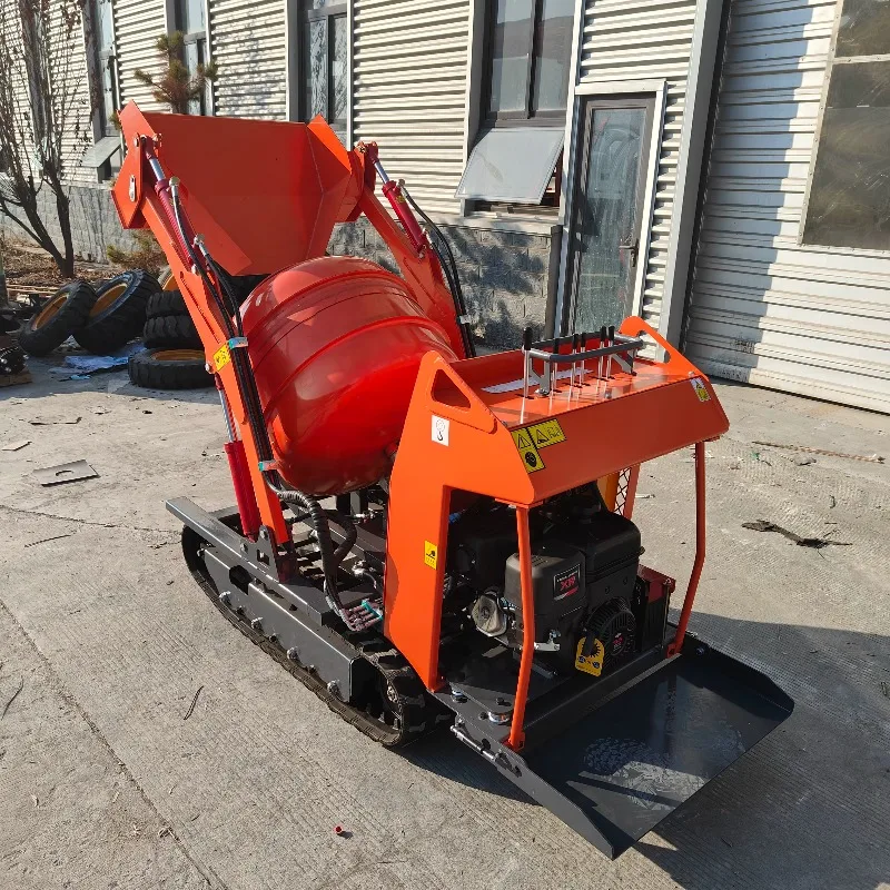 Customized Mini Concrete Mixer Truck 3 Cubic Meter Self Loading Hydraulic Tilting Drum