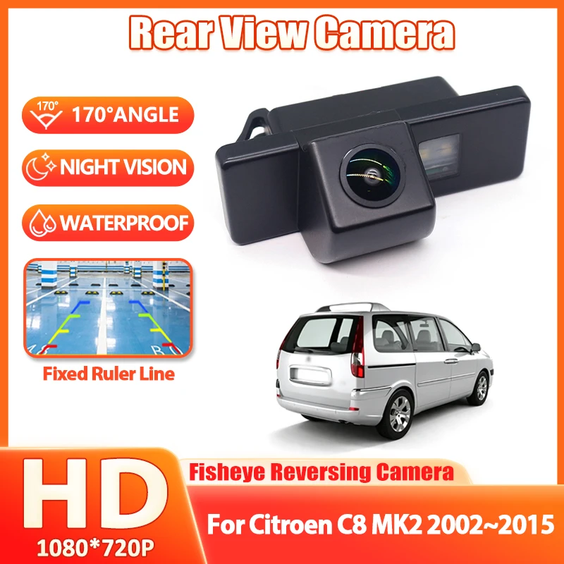 Wireless Backup Parking Camera For Citroen C8 MK2 2002~2015 C2 C3 C4 C5 For Peugeot 807 307 Hatchback 307CC Car Rear View Camera