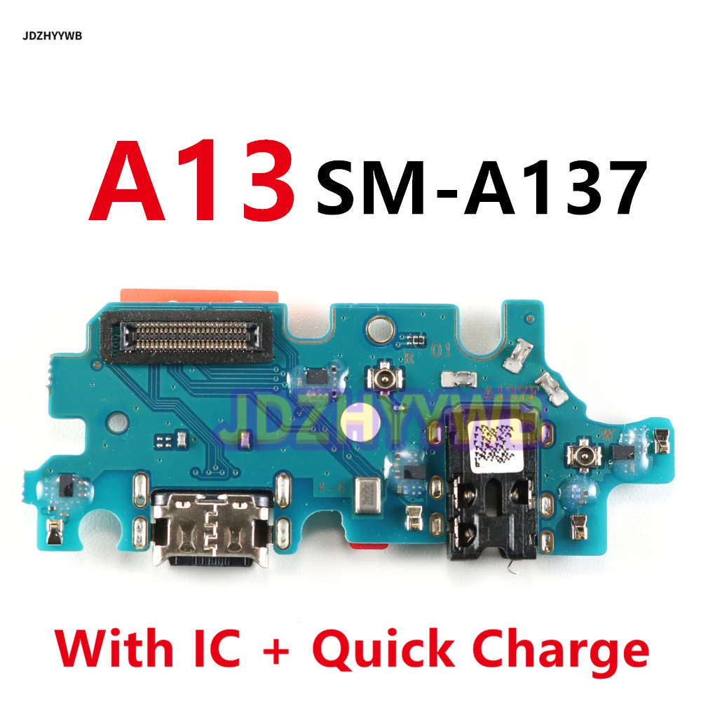 Puerto de carga USB Cable flexible para Samsung Galaxy A13 4G 5G A135 A136 A137 A135F Módulo de placa de carga con micrófono