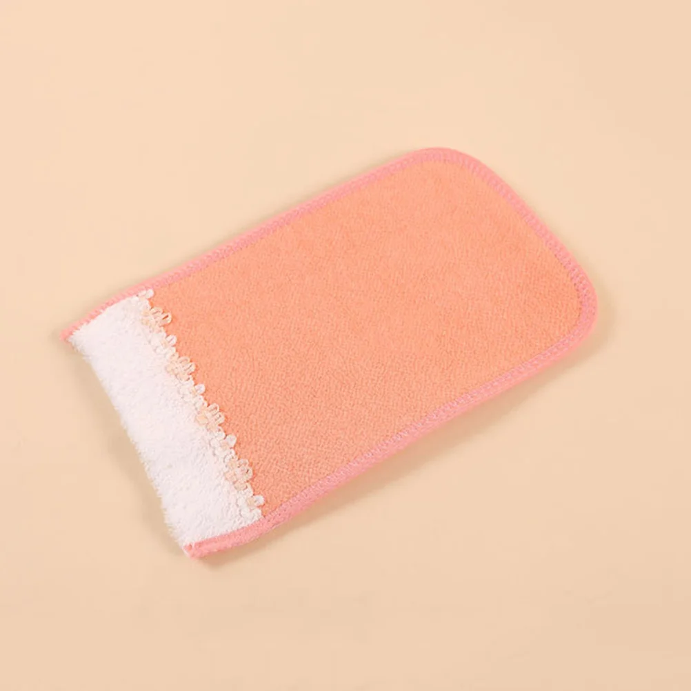 

3Pcs Bath Glove Exfoliating Scrubber Rayon Mitt Washcloths Deep Skin Exfoliation Removes Dead Cells and Blackheads Random Color