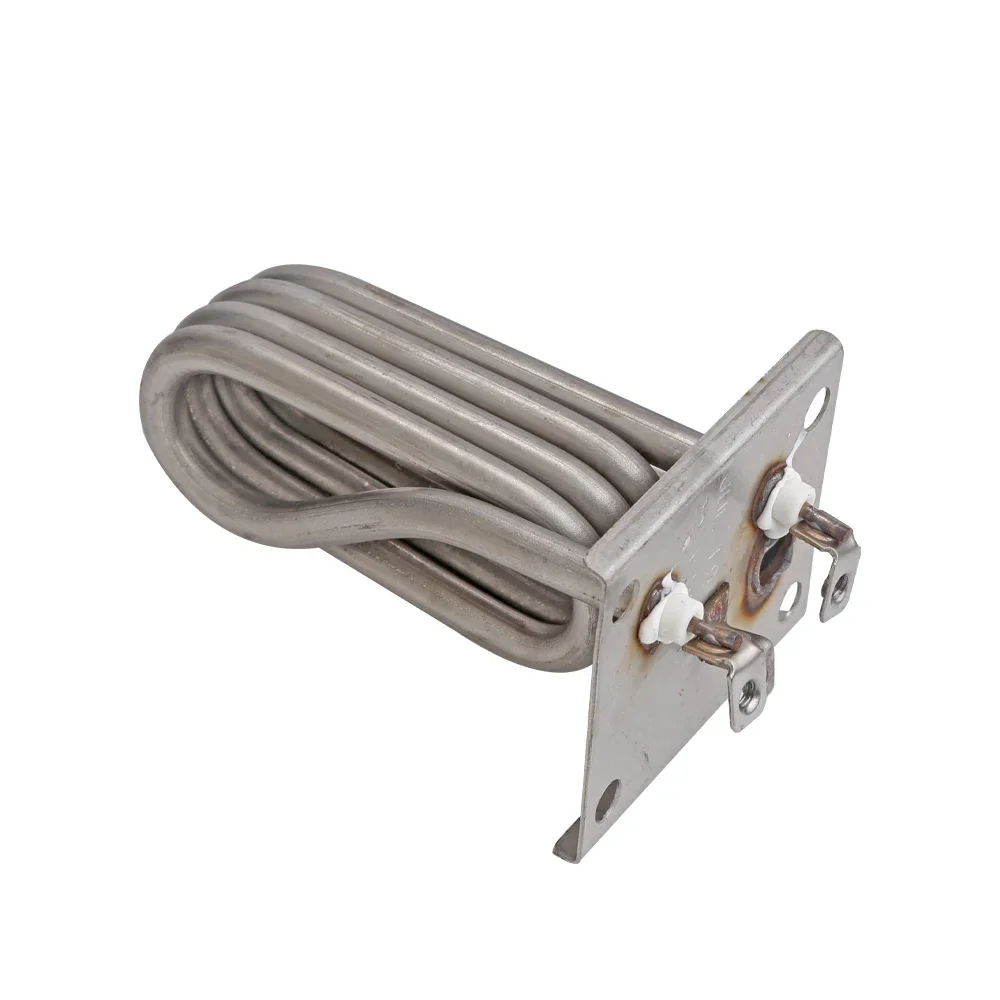2800W 220V Electric Heating Element for Electric Barrels , SUS304  Squre Cap Size 62x53mm Steam Can Tubular Element