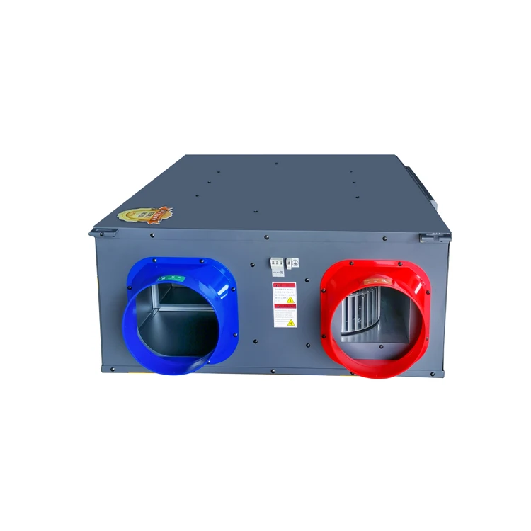 Positive pressure heat recovery ventilator HRV/ERV air  system with ceiling fan plastic blades, air volume 650m/h