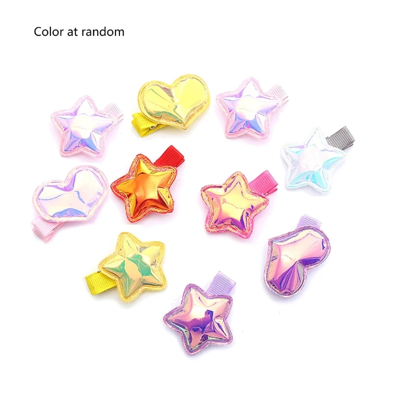 

Hair Pins Five-pointed Star/Love Heart Snap Clip Hairclip Girls Teens Headdress