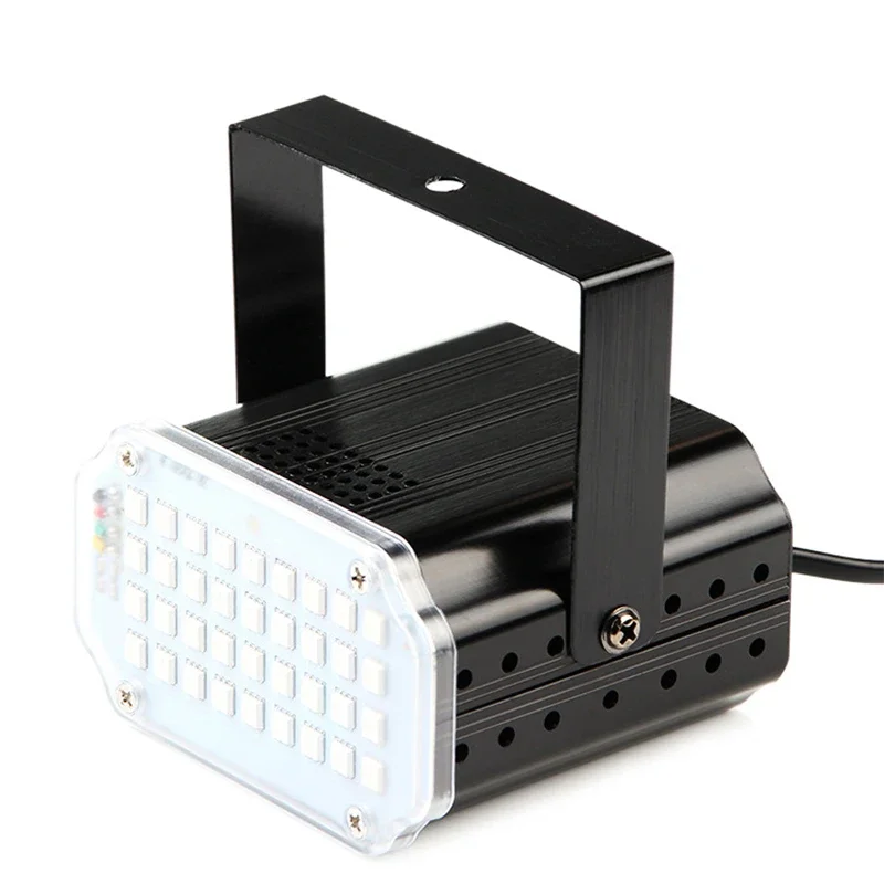 Pop Remote Control White Or RGB Full Color 36Pcs LED Strobe Light Sound Activated Flash Light DJ Light For Disco DJ Party Show C