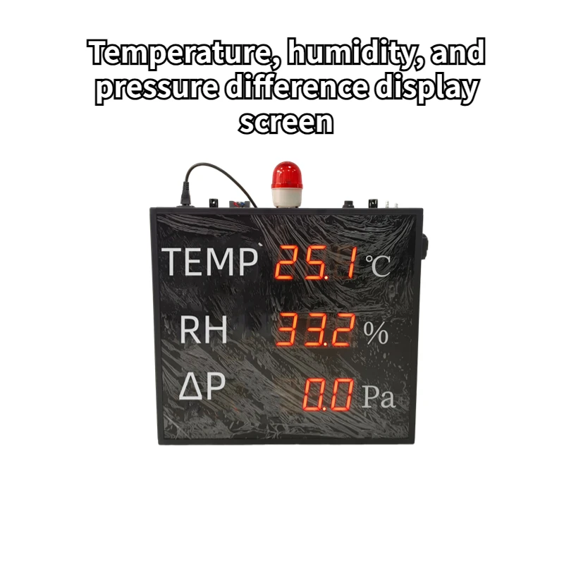 Durable Right Angle Temp Humidity Pressure Difference Alarm Sensor Precision Manufacturing Petrochemical Industry Graphic OLED