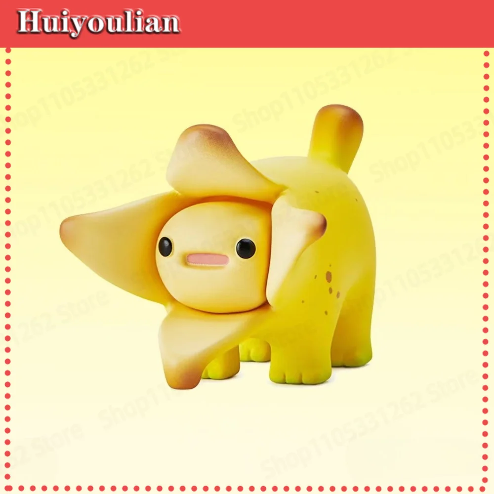 Creative Trendy Art Mini Banana Dog Figurine Ornament Desktop Decoration Birthday Gift Collectible