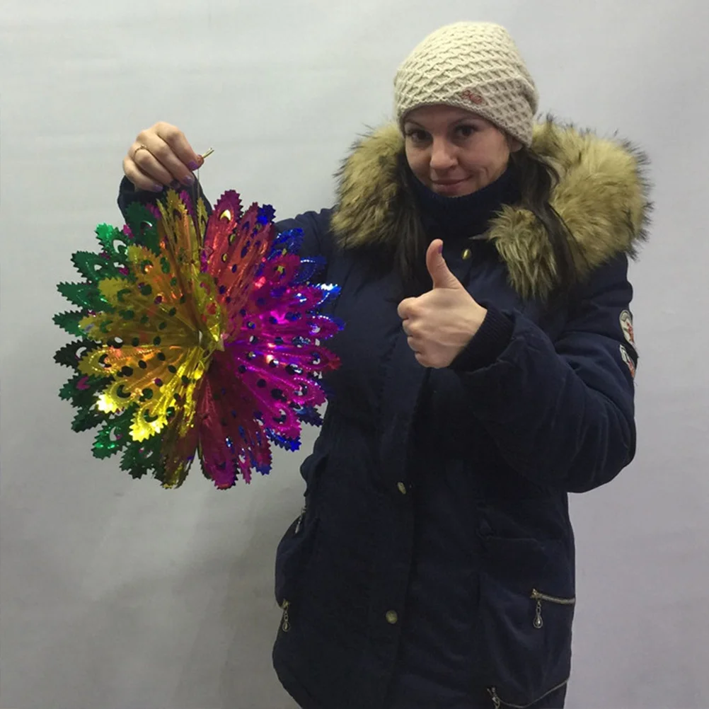 

5Pcs Christmas Ribbon Garland Ball 43x43cm Soft Light Reusable Easy Apply Party Festival Home Decoration Christmas Garland