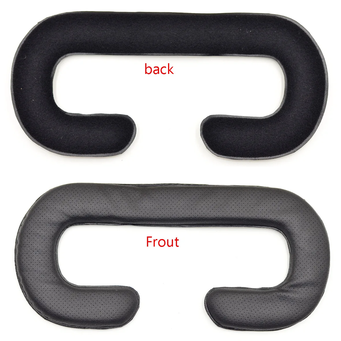 Vive VR Face Cover Replacement Eye Mask Pad with Memory Foam & PU Leather (6MM & 18MM) For HTC Vive VR - Black