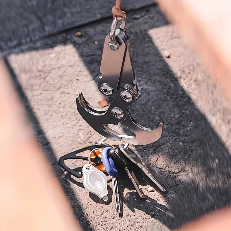 Description Picture 5 of itemFolding Gravity Grab Hook Outdoor Rock Climbing Rescue Claw Survival Mountaineering Hook Tool Multifunctional Stainless Steel