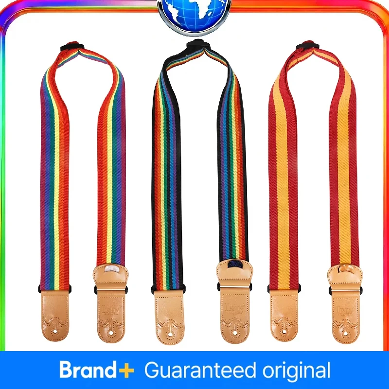 حزام جيتار قابل للتعديل من القطن حزام جيتار باس قابل للتنفس مناسب لمختلف ملحقات جيتار باس