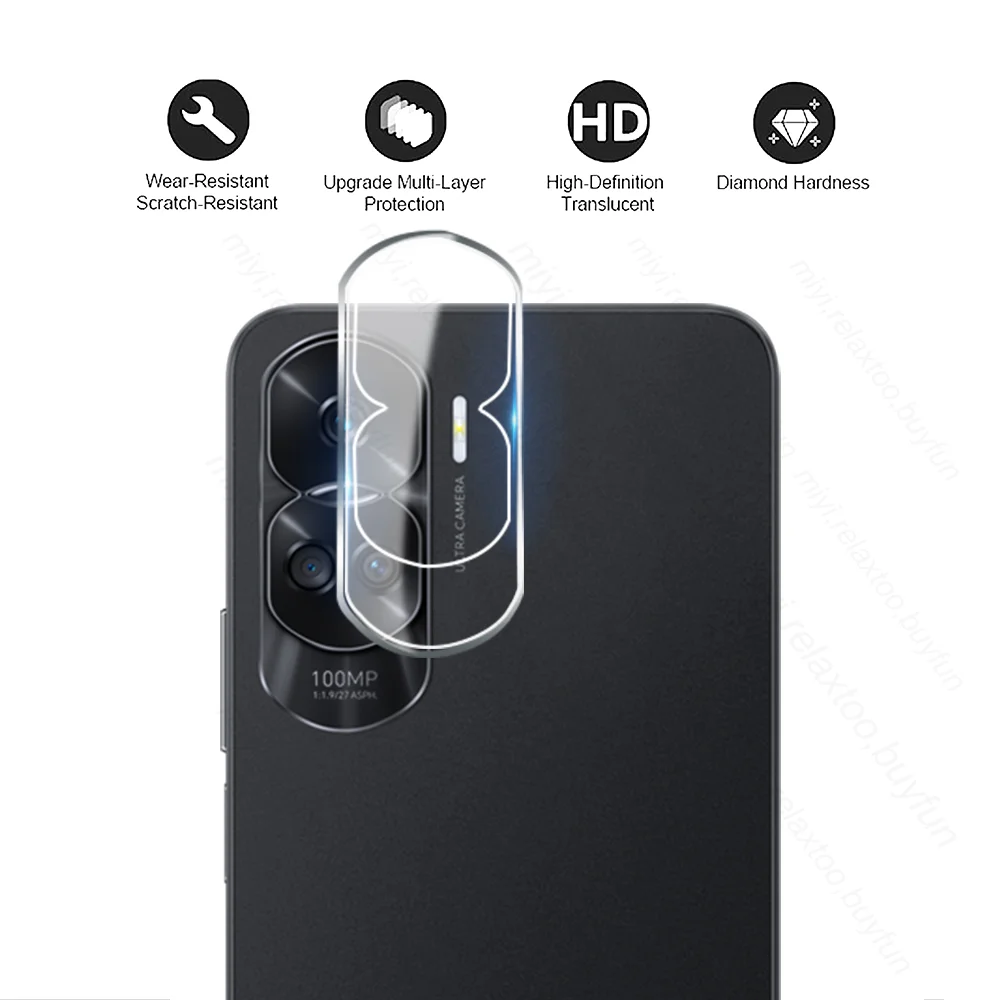 3D Curved Camera Protector Tempered Glass Case For Honor 90 Lite 90Lite Light 5G 2023 6.7\