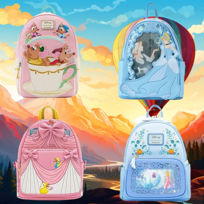 

Cinderella Series Princess Lenticular Gus and Jaq Teacup Mini Backpack