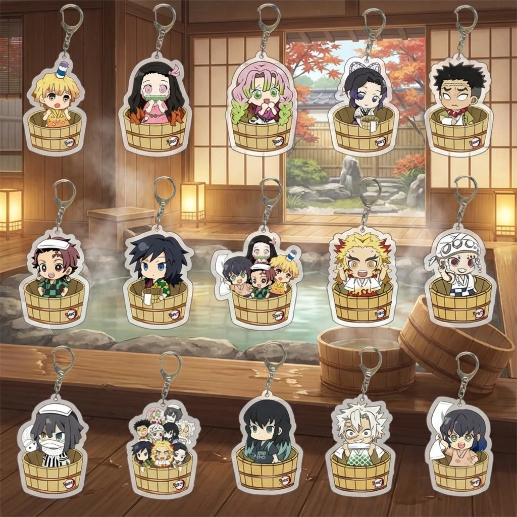 

Новый брелок Demon Slayer: Камадо Танджиро, мультяшный акриловый брелок-подвеска, маленький аксессуар, украшение, аниме-мерч, подарок