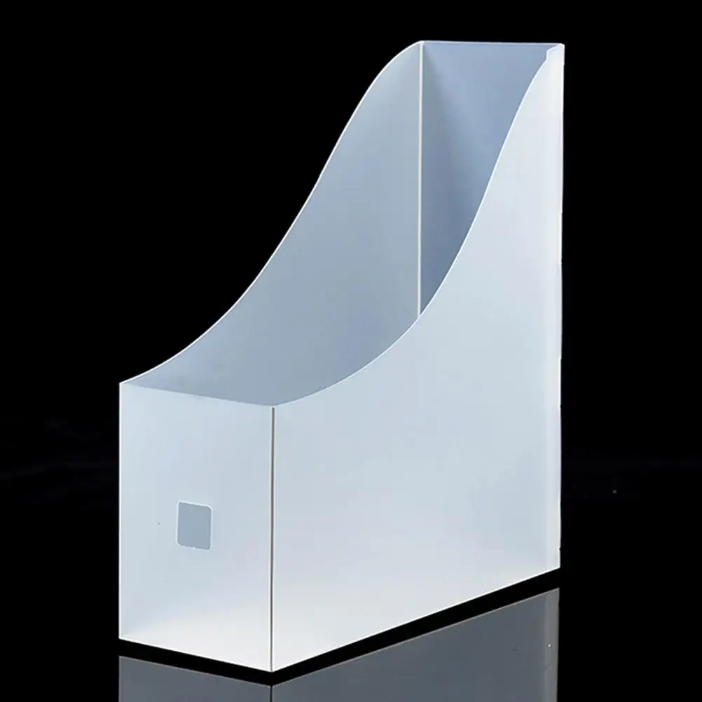 5Pcs File Rack Storage Box Curve Design Plastic Desktop ganizer Folder Holder Office Classroom vertical paper organizer file