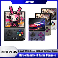 Miyoo Mini Plus V3 Retro Handheld Game Console 3.5Inch IPS HD Screen 3000mAh WiFi 20000 Game Linux System Portable Video Players
