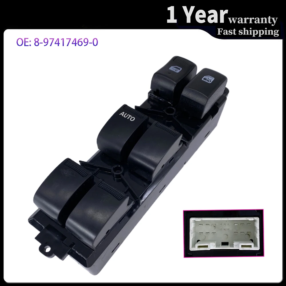 8-97417469-0 8974174690 For Isuzu D-Max Dmax Pickup 2012-2019 Electric Power Window Master Switch 8-98192251-1 8981922511