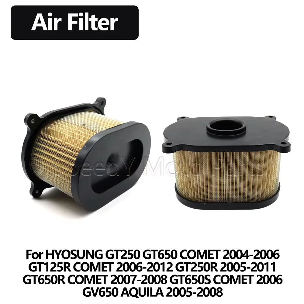Filtro de Aire para Motocicleta HYOSUNG GT125 GT250 GT250R GT650 GT650R GT650S COMET GV650, Filtro de Admisión de Aire