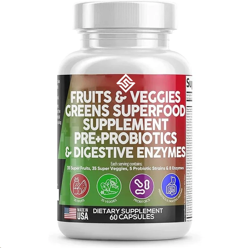 Fruit And Vegetable Supplements - Probiotics, Probiotics, Digestive Enzymes, Natural Spirulina