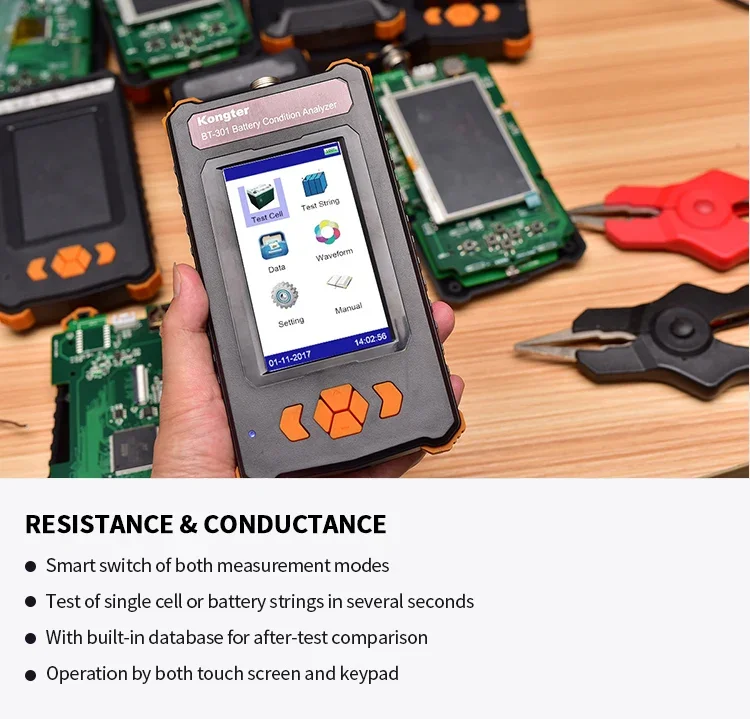 Battery Internal Resistance Meter Handheld Portable  Tester  Impedance 