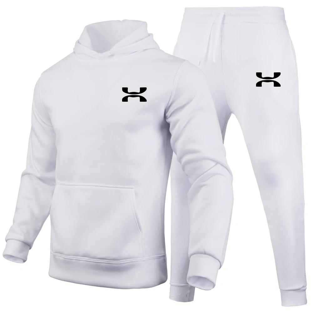 Men Sports Suits Fashion Tracksuit Hoodies+Pants Two Pieces Sets Running Casual Sweatshirts Sweatpa