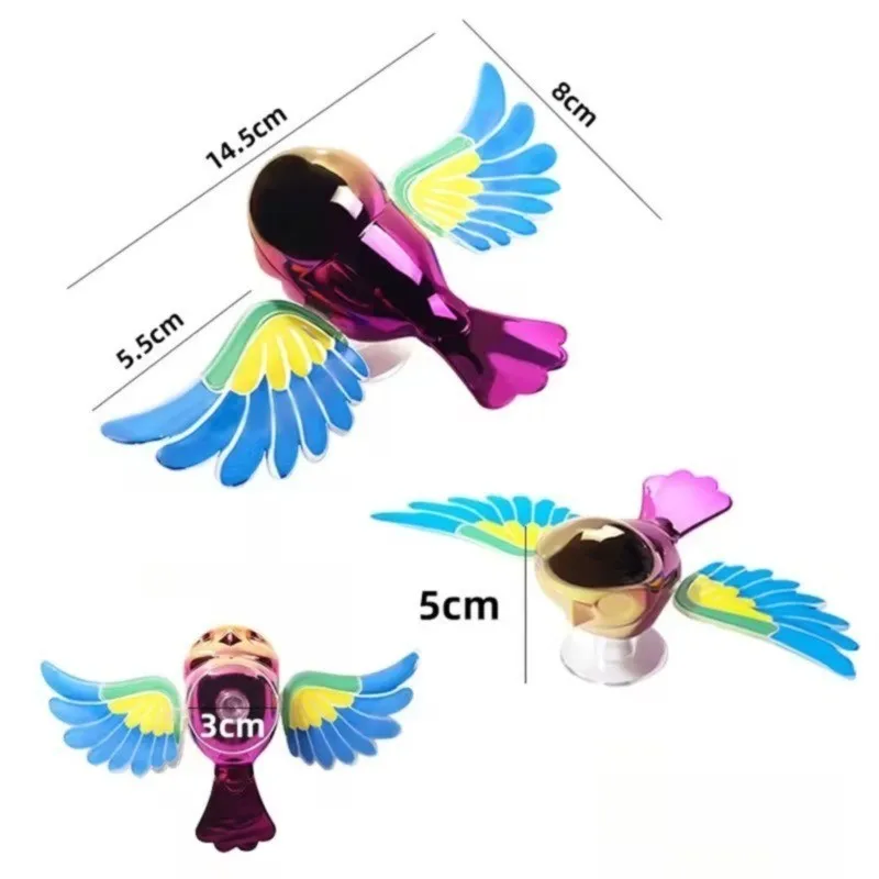 2026 New Simulated Flying Bird Car Ornament Wings Can Swing Wind-Powered Bird in Flight Decor Car Motorcycle Bicycle Decor