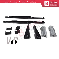 BSR40+BSR530 Sunroof Panoramic Roof Mounting Runner Track Slider Guide 54138408062 16 Pcs Set For BMW 5 E39 X3 E83 X5 E53 E70