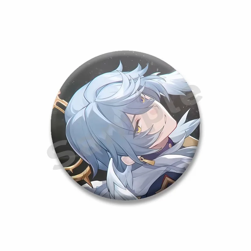 Honkai Star Rail Sunday Round Brooch, Cute Design