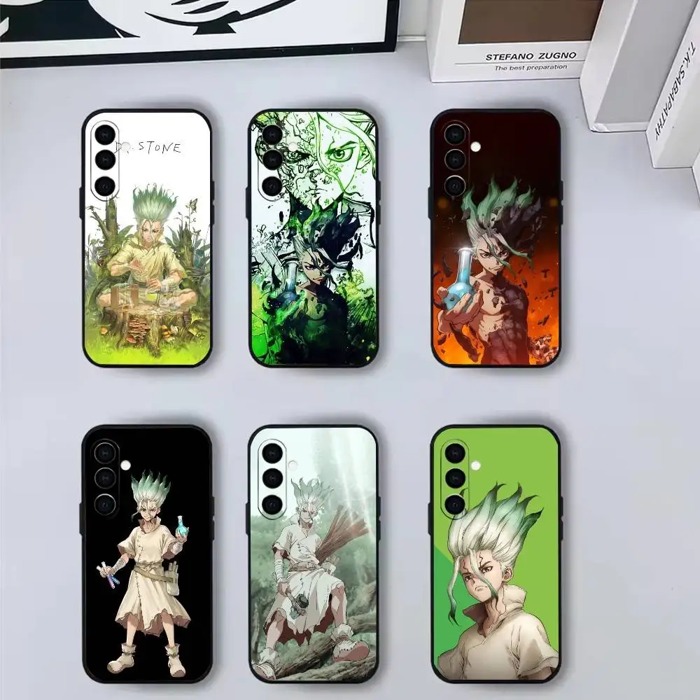 

D-Dr.STONE S-Senku I-Ishigami-es Phone Case For Samsung Galaxy A73,A72,A71,A70,A53,A52,A51,Others Soft Black Cover
