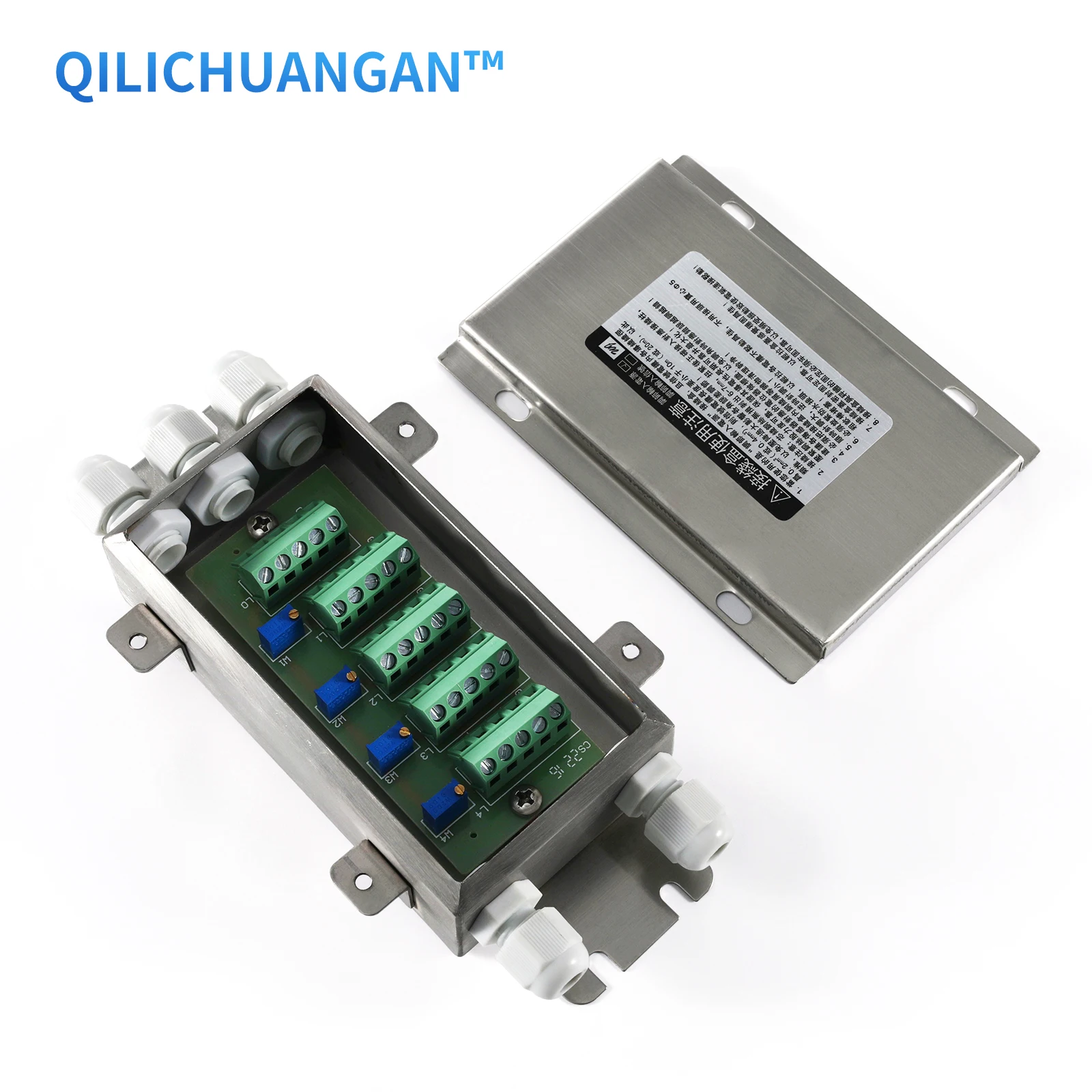 Load Cell Weighing Sensor Stainless Steel Metal Loadometer Platform Scale Sensor Junction Box Weighing Junction Box for Sensor